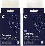 Curology Emergency Spot Pimple Patches for Face, Variety Size Bundle, 80 Small Spot & 14 Large Cluster Hydrocolloid Pimple Patches, Fast-Acting Support