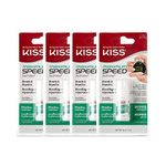 KISS Maximum Speed Nail Glue, 0.11 oz (Pack of 4)