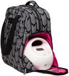 Sarah Wells Kelly Convertible Breast Pump Bag and Backpack with Carrying Handles - 1 Count (Pack of 1) - Black and White