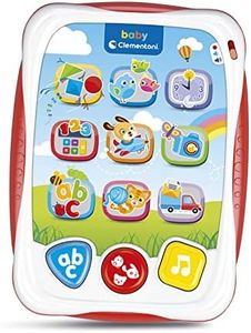Clementoni Baby - Il Mio Primo Tablet Parlante, Gioco Interattivo con Luci e Suoni, Bambini 12-36 Mesi, Insegna Numeri, Lettere, Forme e Versi degli Animali, Lingua Italiana, 17742