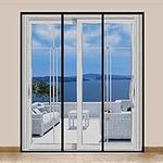 Magnetic Door Screen, SANJIANKER Durable Fiberglass Mesh Curtain Heavy Duty Screen Door for Sliding Doors, Patio, Pet and Kid Friendly, Fits Doors up to 72" x 80"