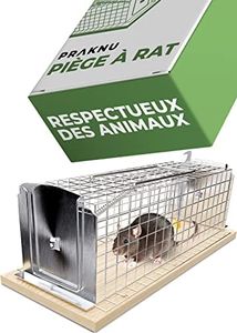 Cage Piège à Rat Vivant - 30 cm Grand - Réutilisable Piege a Rongeur - pour Les Rats et Les Souris