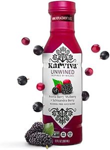 Karviva Unwined Non-Alcoholic Wine, Organic Malbec Alternative, 4-Pack, 12 fl oz - All-Natural Fruit Beverage, Herbal Antioxidant Blend, Perfect for Mocktails & Cocktails, Sugar-Free