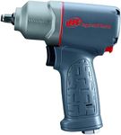 Ingersoll Rand 2115TIMAX 3/8" Air Impact Wrench, 300 ft-lb Torque, Titanium Hammercase, Friction Ring Retainer, Pistol