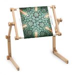 Needlework Table and Lap Hands-Free Stand with Adjustable Frame Made of organic beech wood Tapestry cross stitch embroidery frame holder (9.8" х 12.5")