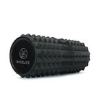 Wiselife Eco-Friendly Spikes Foam Roller | Premium Eva Foam | Light Weight & Travel-Friendly Foam Roller for Relieve Muscle Tightness, Soreness & Inflammation (Grey)