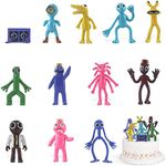 Rainbow Friends PVC Figures Model, Pack of 12 Rainbow Friends Figures, Rainbow Friends Figure, Roblox Rainbow Friends Game Fans Gifts for Boys and Girls, Figure Desktop Ornaments