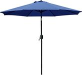 Sunnyglade 9' Patio Umbrella Outdoor Table Umbrella with 8 Sturdy Ribs (Navy Blue)