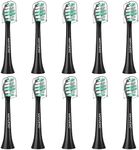 MRYUESG Replacement Heads Compatible with Philips Sonicare 10 Pack, Electric Tooth-Brush Head for Phillips, Black