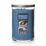 Yankee Candle Warm Luxe Cashmere Scented, Classic 22oz Large Tumbler 2-Wick Candle, Over 75 Hours of Burn Time, Ideal for Fall Decor, Home Fragrance, and Gifting