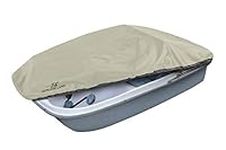 Explore Land Pedal Boat Cover - Waterproof Heavy Duty Outdoor 3 or 5 Person Paddle Boat Protector (Tan)