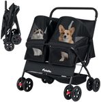 PETSITE Double Pet Stroller, Foldab