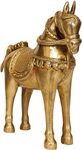 Saddled Horse - Brass Statue