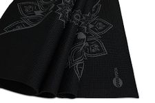 Yoga-Mad Yoga Mat with Alignment, Mandala Yoga Mat, Premium Non Slip Eco Friendly Material, 4mm, Ultra Lightweight Yoga Mat for Pilates, Yoga, Stretching, Home Workouts and General Fitness