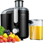 GDOR Juicer, 600W Juicer Machines with Large 65mm Feed Chute for Fruit and Vegetable, Easy to Clean Centrifugal Juicers, Dual Speeds Juicers Compact Juice Extractor Anti-Drip Include Cleaning Brush