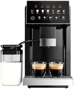 ICEVIVAL Fully Automatic Espresso Machine with Milk Frother & Grinder