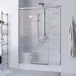 Swiss Madison Aquatique 60 X 32 Single Threshold Shower Base with Right Hand Drain and Integral Left Hand Seat in White