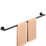 Sayayo 32 Inch Towel Bar Black Hand Towel Holder for Bathroom Kitchen, Towel Rack Wall Mount SUS304 Stainless Steel, CGKN2301FT-800-B