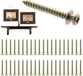 Laffeya Picture Hanging Tool, 40 Pack Bear Claw Double-Headed Screws, Keyhole Hanger Screws, Nails for Hanging Pictures (Short, 40)