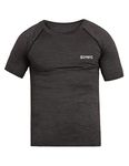 GYMIFIC Compression Swimming Tshirt Half Sleevs for Men (Large, M.Grey)