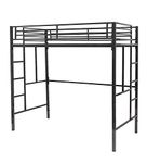 S. K. MODERN ART Metal Bunk Bed | Loft Bed Frame Without Mattress (Black, 4 X 6 Feet)