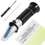 Docter LeParco Portable Brix Refractometer with Automatic Temperature Compensation(ATC)| Brix Meter Optical Fruit Sugar Meter| 0-32% Brix Range Sugar/Sucrose Content