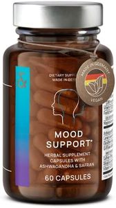 N°5 Mood Support | Stress & Anxiety Relief with Ashwagandha + Saffron + 5-HTP Griffonia + Siberian Ginseng + Rhodiola rosea | 60 Capsules Vegan