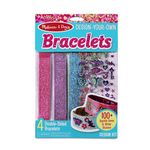 Melissa & Doug Design-Your-Own Bracelets With 100+ Sparkle Gem and Glitter Stickers | Kids Snap Bracelets, Kids Stickers, Jewelry Crafts For Kids Ages 4+