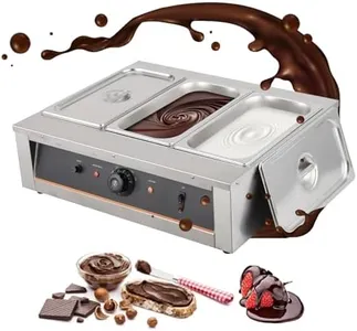 GarveeTech GarveeTech Chocolate Tempering Machine - 4.12 QT*3 Tanks, Rapid Heating, TEMP Control 86~176℉, 1500W, 304 Stainless Steel Body