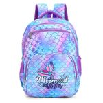 TRUE HUMAN TINY TEEN School Bag for Girls, Lightweight Casual Backpack, Trendy for Girls, kids students (Mermaid)