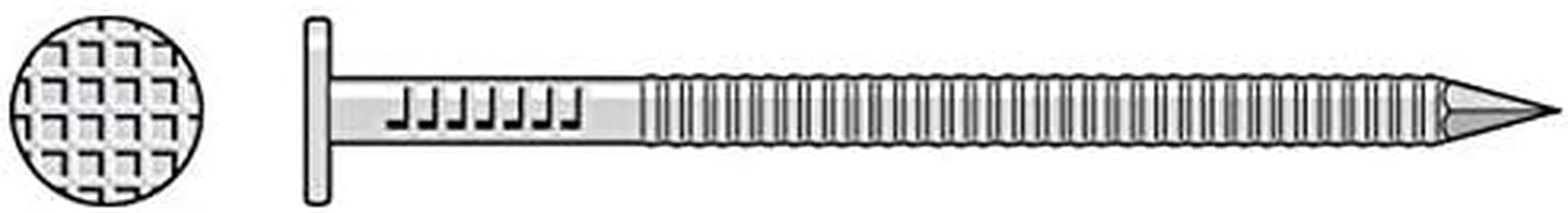 Simpson Strong Tie Simpson S3SND1 3D Cedar & Redwood Siding Nails 1-1/4" 14 ga 304 1LB Stainless, Silver