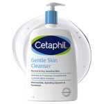 Cetaphil Gentle Skin Cleanser, 1L, Face & Body Wash, For Normal To Dry Sensitive Skin, With Niacinamide & Glycerin, Soap Free, 1 unit, Packaging May Vary