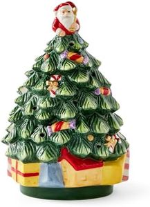 Spode Christmas Tree Figural Napkin Holder, Holiday Organizer for Dining Table, Kitchen - Beautiful Ceramic Storage & Festive Table Accessory - Christmas Celebrations & Home Decoration