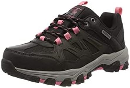 Skechers SELMEN - WEST HIGHLAND, Women's Low-Top Trainers, Black (Black Leather/Textile/Coral Trim Bkcc), 5 UK (38 EU)