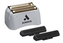 Andis 17280 ProFoil Lithium Shaver Replacement Titanium Foil Assembly and Inner Cutters, Gray