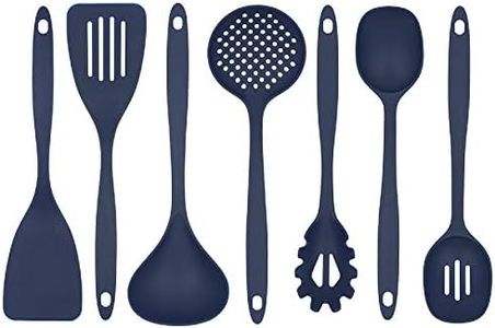 Glad Cooking Kitchen Utensils Set – 7 Pieces, Nylon Tools for Nonstick Cookware, Blue