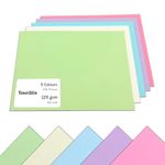 5 Colours, A3 120gsm Coloured Art Paper Card, 100 Sheets