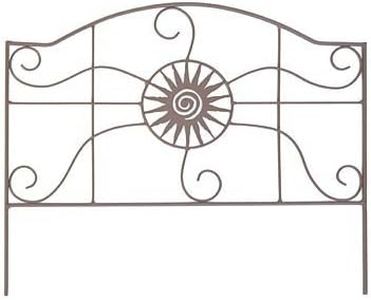 Panacea 84573 Aztec Sun Border Fence, Rust, 14" H, Pack of 12