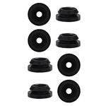 8pcs RV Stove Grommets, Black Furnace Grommet Protective Rubber Grommet Assortment Kit Compatible with Magic Chef Stove Grates