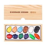 Jar Melo Beeswax Crayon 12 Colors -Fruit