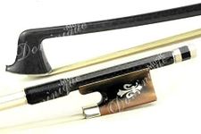 D Z Strad Violin Bow - Model 550 - Carbon Fiber Bow with Ox Horn Fleur-de-Lis Frog Full Size 4/4