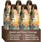 Panama Jack Instant Bronzer Sunscreen - SPF 8, Antioxidant, Moisturizing, PABA, Paraben, Gluten & Cruelty Free, Water Resistant (80 Minutes), 5.5 OZ (Pack of 6)