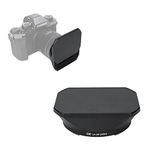 JJC Metal Square Lens Hood for FUJI. XF14mm F2.8 R Lens and XF18-55mm F2.8-4 R LM OIS Lens with Slide Design Hood Cap – Replaces FUJI. 14/18-55