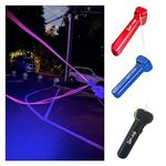 Loop Lasso String Shooter Decompression Toy Glow in The Dark USB Electric Rope Propeller Rope Launcher Adult Toy LoopLasso,Kids Gift for Holidays,Christmas Stocking Stuffer for Children (red)