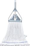 Commercial Mop - Heavy Duty Industrial Mop with 59 inch Long Handle String Wet Cotton Mops for Home,Kitchen,Office Workshop, Warehouse Floor Cleaning