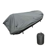 Seamax Inflatable Boat Cover, D Series for Beam Range 5.8' to 6.4' (FEET), 5 Sizes fits Length 12.2' to 16.5' (FEET) (D470 - Max Length 15.4ft)