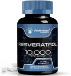 Resveratrol 10000mg Organic Capsules - 120 Count - Japanese Knotweed Extract Resveratrol Supplement | Healthy Aging, Heart & Brain Health Support - Potent Complex, Vegan, Non-GMO, Gluten-Free