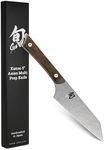 Shun Cutlery Kanso Asian Multi-Prep Knife 5”, Authentic, Handcrafted Japanese Boning Knife, Trimming Knife, and Utility Knife - Easily Maneuvers Around Bone and Slices Tough Cartilage,Silver
