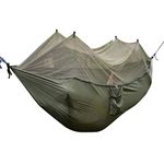 Greenbay Lightweight Army Green Camping Hammock with Mosquito Net 270cm x 140cm