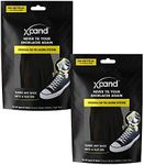 Xpand No Tie Shoelaces System with Elastic Laces - One Size Fits All Adult and Kids Shoes (Pack of 2), One Size (Black)